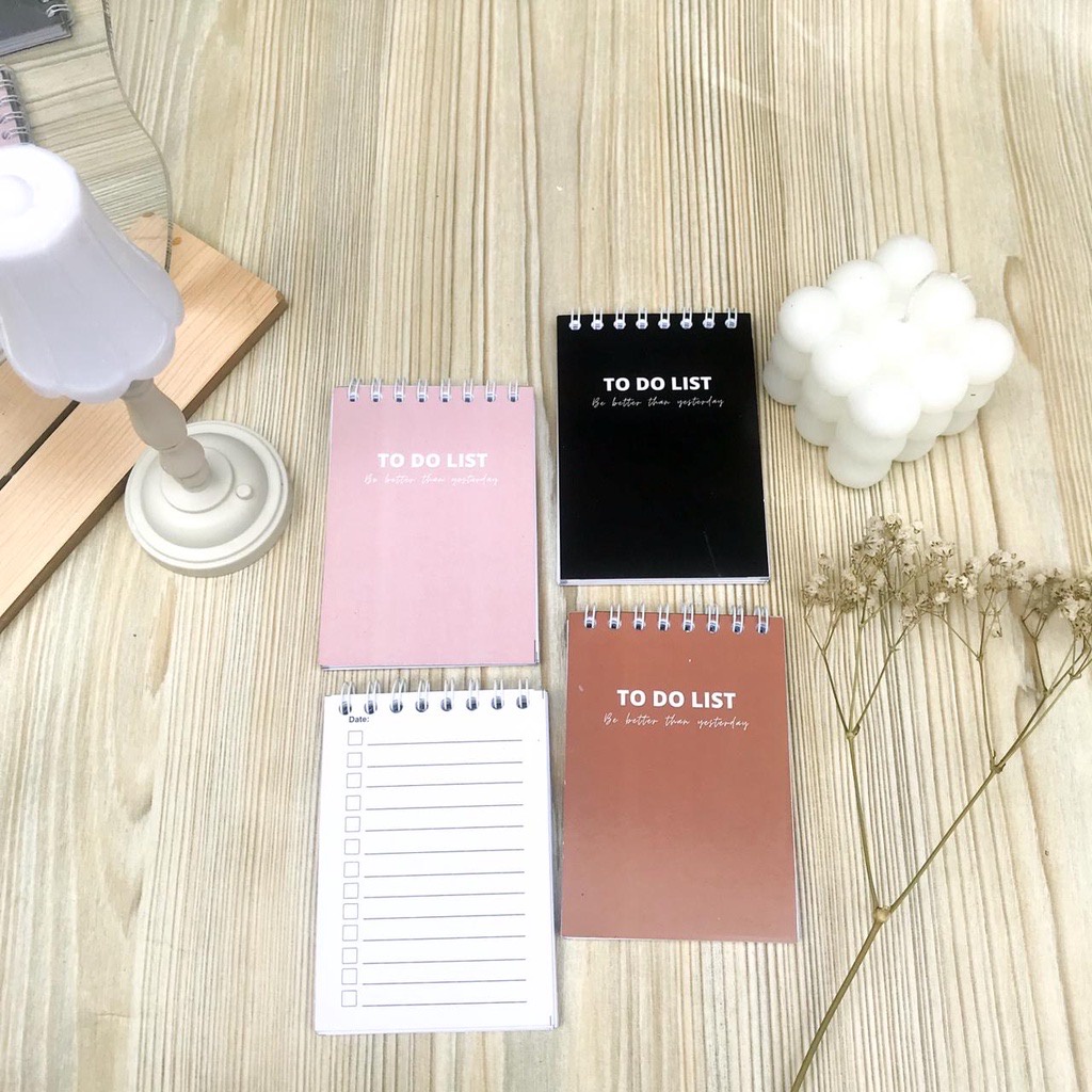 

Notebook mini to do list a7 spiral, buku tulis list saku catatan planer harian