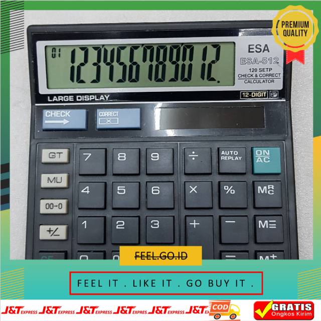 

Terbagus Termurah Kalkulator Esa 512 Original . Kalkulator 12 Digit