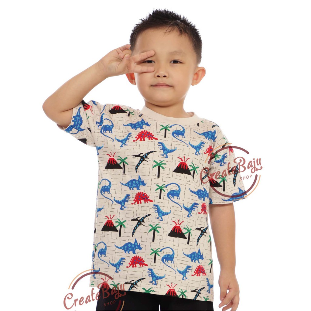 KAOS ANAK LAKI 1-7 TAHUN HIU BERUANG DINO BUAYA BAJU ATASAN ANAK LAKI FASHION TERMURAH BAHAN KATUN PART 2