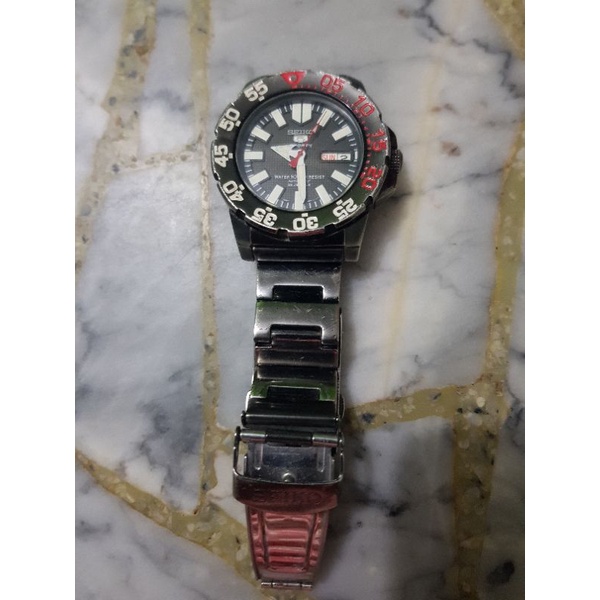 JAM TANGAN SEIKO 5 SPORT BLACK ORIGINAL SECOND BRANDED