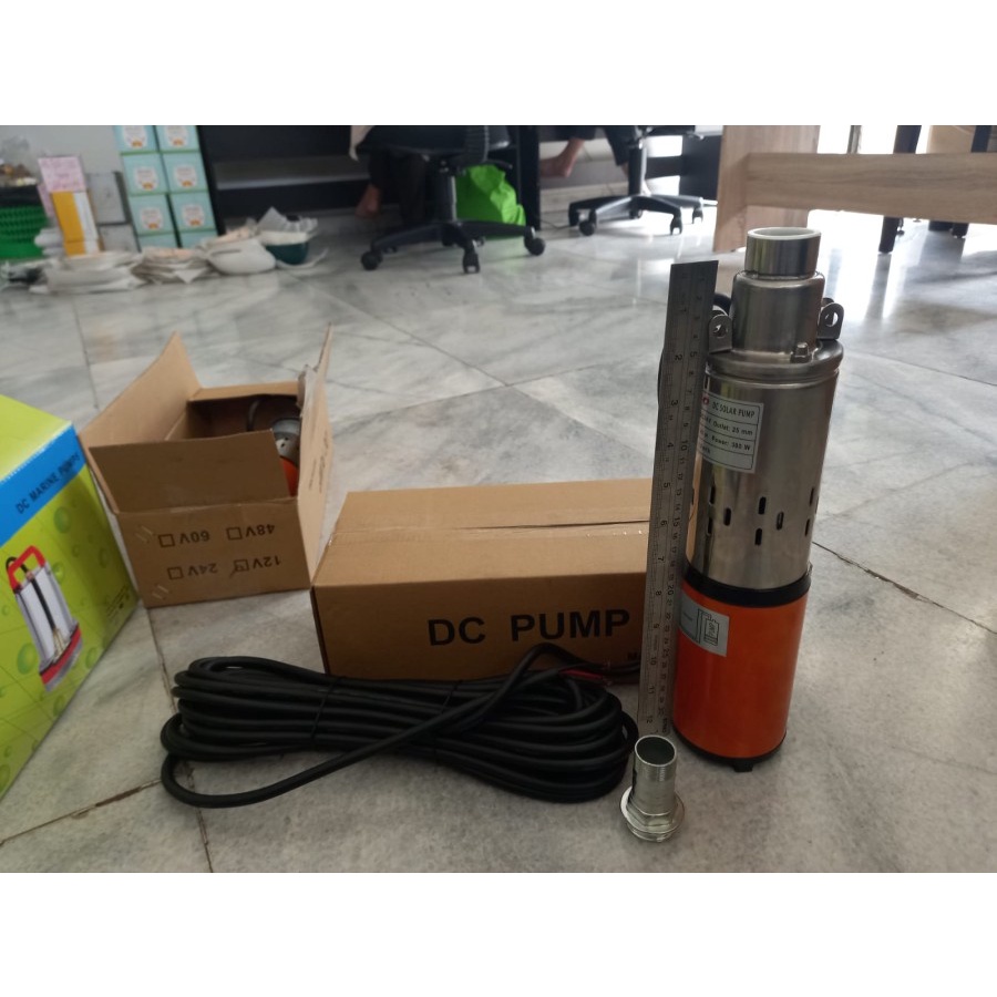 MAXPUMP SCREW DC24V 71 Pompa Satelit DC 24VOLT Pompa Celup DC Screw Pump Pompa Sumur Dalam 3inch Head 40meter