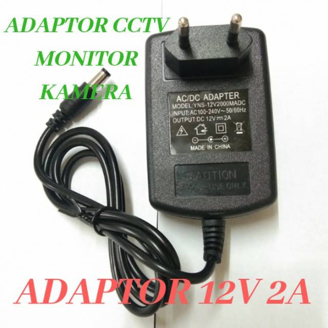 Adaptor Charger Monitor CCTV kamera 12V 2A (5525)