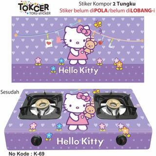 Variasi Stiker  Kompor  2 Tungku HELLO  KITTY  Shopee Indonesia