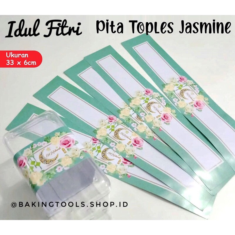 

Pita Toles Idul Fitri -Jasmine/ Pita kertas lebaran/ Eid Mubarak Ribbon/ Hamper Lebaran