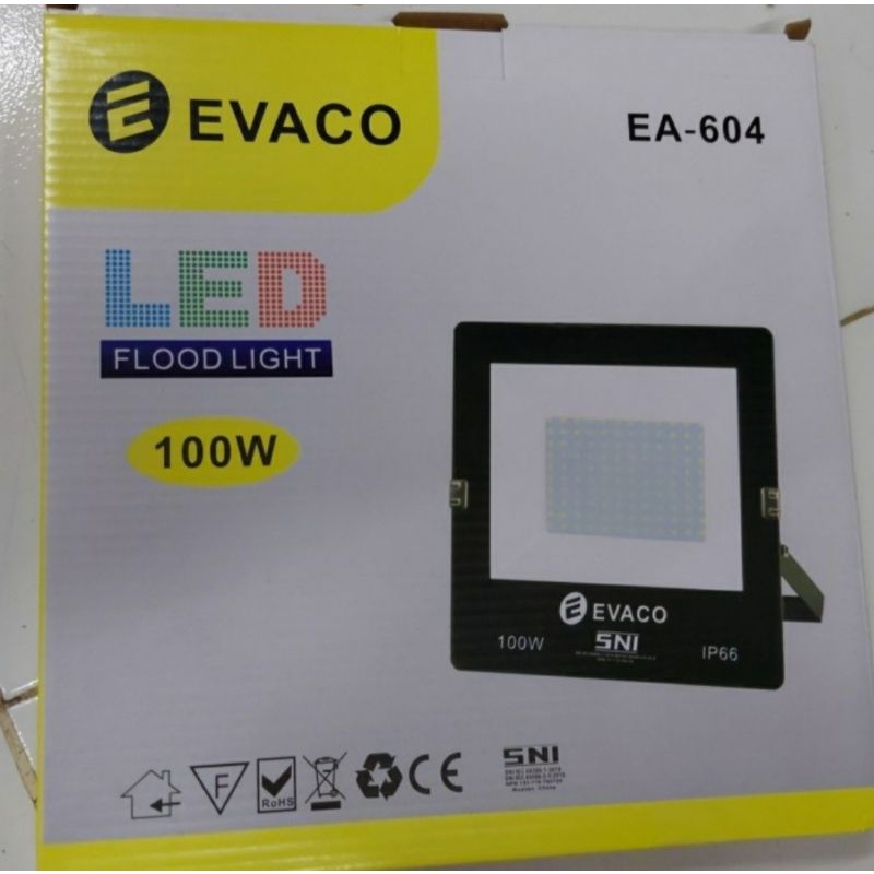 kap lampu sorot evaco 100watt tembak outdor Sni 100 watt led sorot