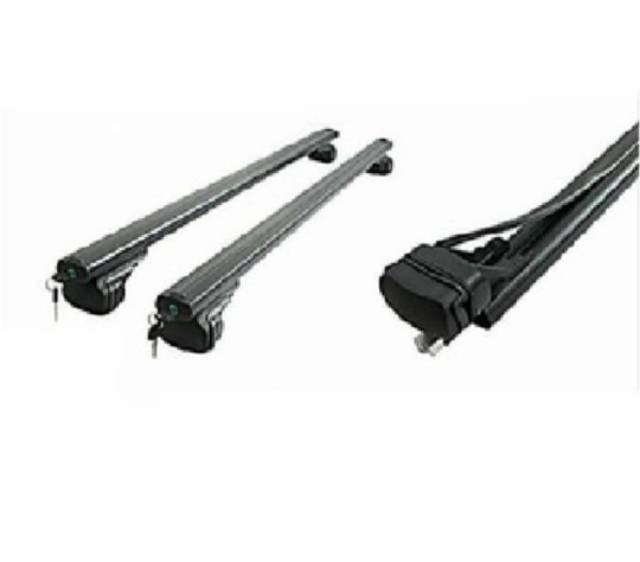 Paket roof rack dan cross bar model jepit roof rail mobil universal