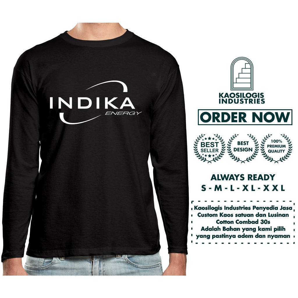 Kaos Baju Indika Energy Perusahaan Pertambangan Lengan Panjang