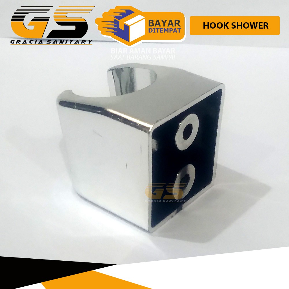 Holder / Breket Selang Shower Holder Kepala Kamar Mandi / Tempat Selang Shower