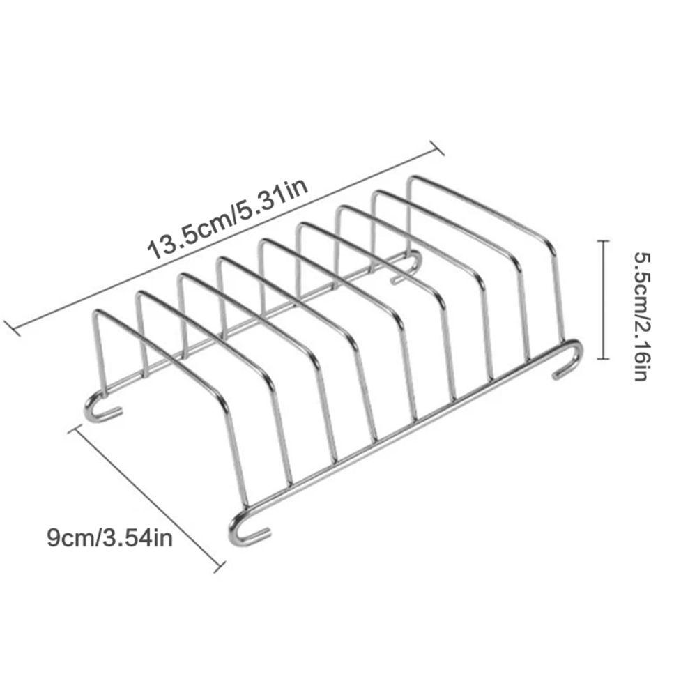 Solighter Toast Rak Roti Stainless Steel Aksesoris Sehat Organizer Perlengkapan Dapur Anti Lengket