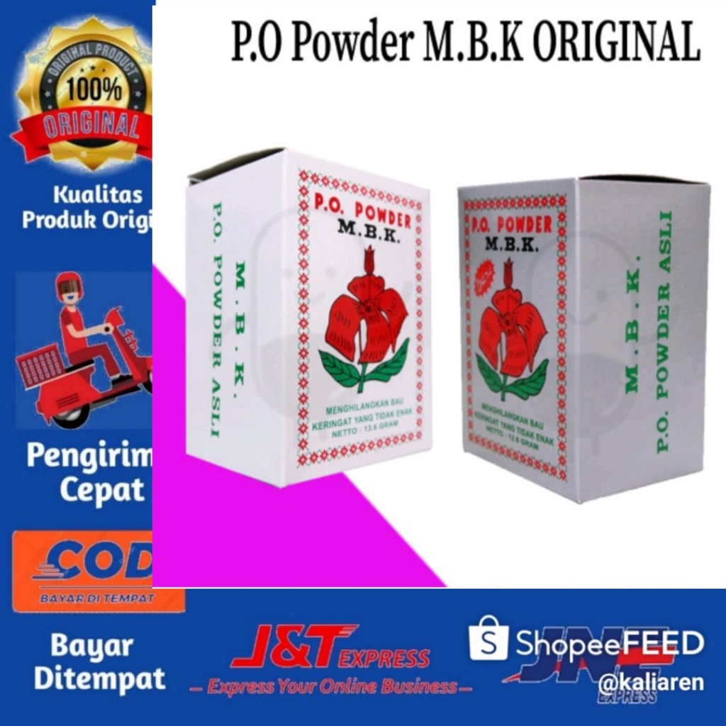 MBK P.O. Powder (BOX)'12s/Silver &amp; Putih