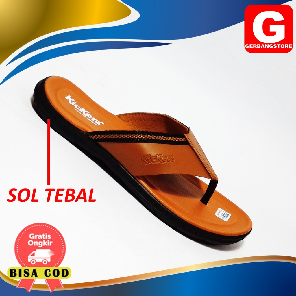 Sandal Pria Model Trendy Hand Made Bukan Kulit [ IRN ]