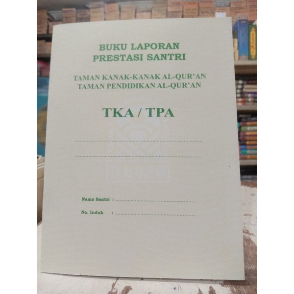 BUKU RAPORT TKA/TPA KUNING A5