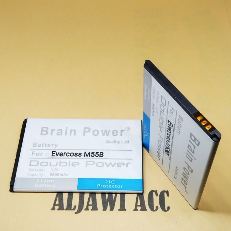 Baterai Batre Battery Cross Evercoss M55B Doubel Power Battery