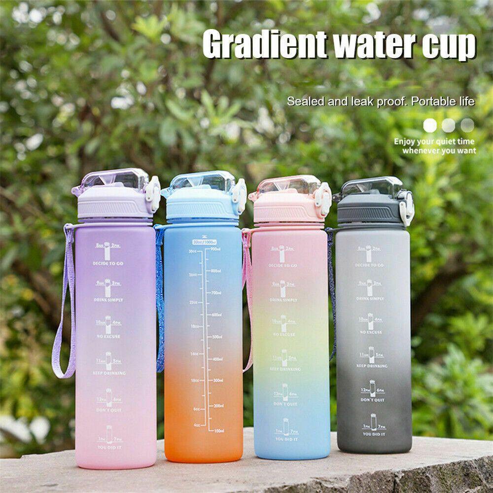 Preva 1L Water Bottle Botol Air Portable Botol Sport Motivasi Extra Besar