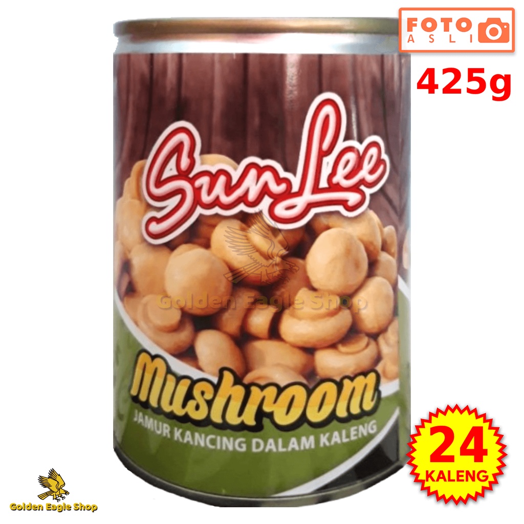 

[Isi 24 KALENG] Sunlee Mushroom Jamur Kancing (24 Kaleng x 425gr) 425gr