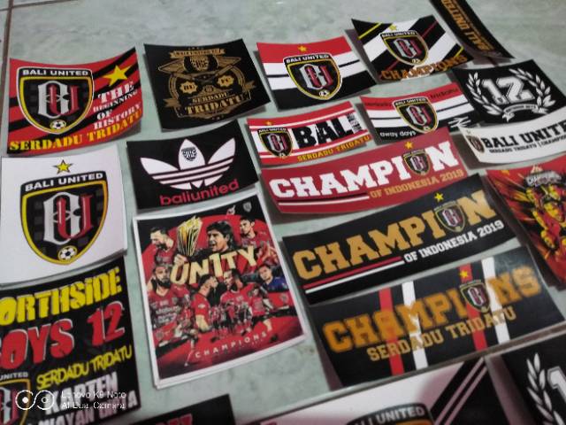Image of Terbaru Bali United Juara Liga 1 2019 Aksesoris Stiker Motor Mobil dll Semeton Dewata NSB12 #6