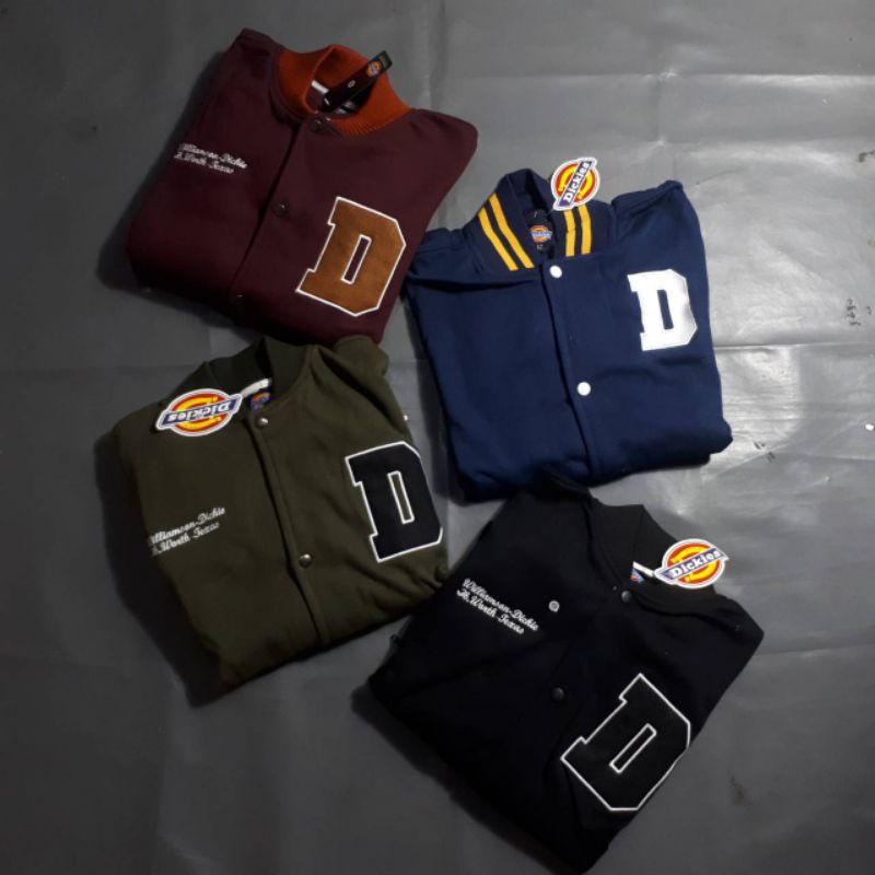 Jaket Baseball Varsity Dickies Vintage Full Teg