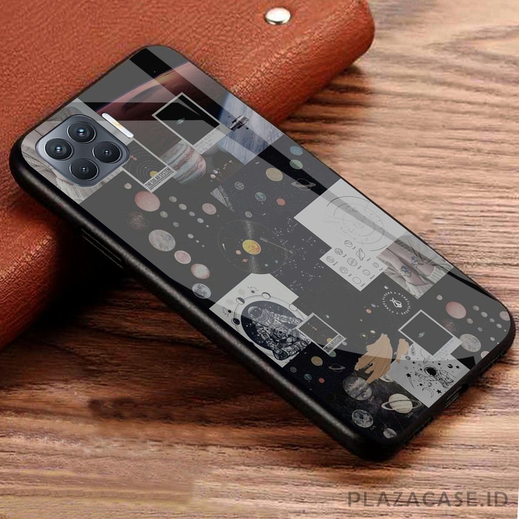 Softcase Glass Black [K66] for RENO 4F V20 V20 SE REDMI 9C A53 C17 RENO 4 REALME 7i Y30 Y50 A31 A73