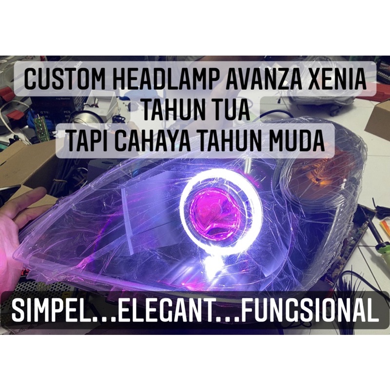 paket premium komplit headlamp custom avanza xenia