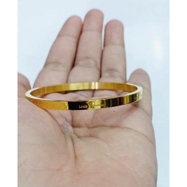 Titanium /!gelang titanium / gelang LV / gelang titanium gold