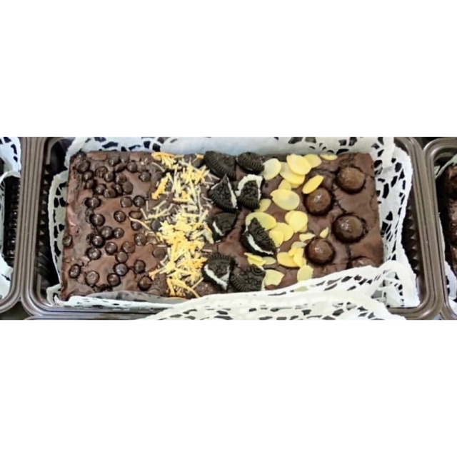 

Brownies 5 topping. Coklat asli. Home made