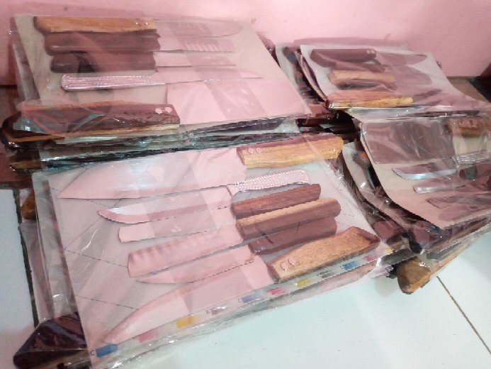 Paket Pisau Super Hemat Isi 6 Anti Karat Tajam (lancip)