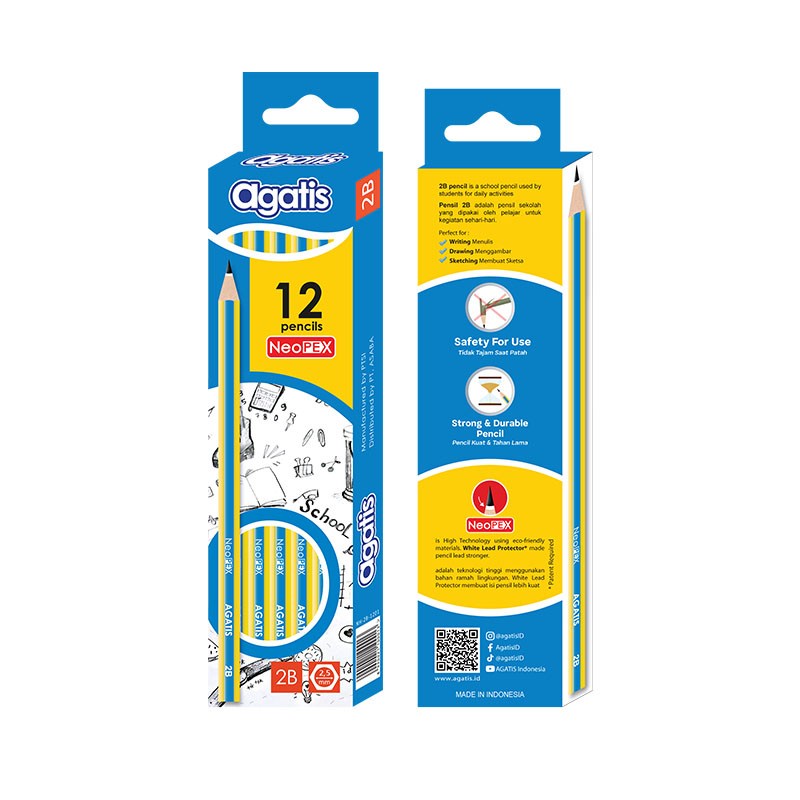 

Pensil Serut Agatis 2B & HB