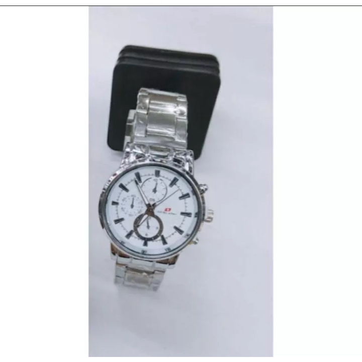 JAM TANGAN COUPLE CRONO SATINLESS STEEL JAM TANGAN RANTAI PASANGAN