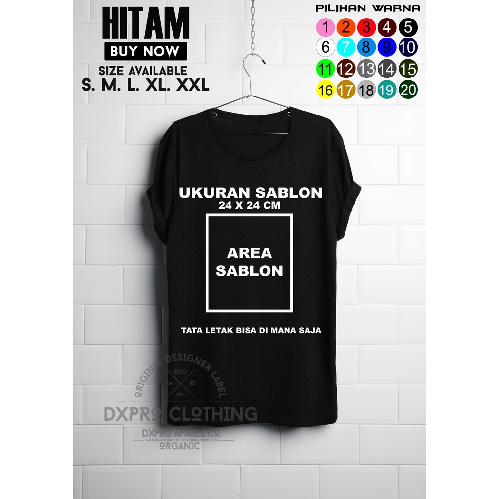 Kaos Baju Custom Sablon Satuan Design Suka Suka