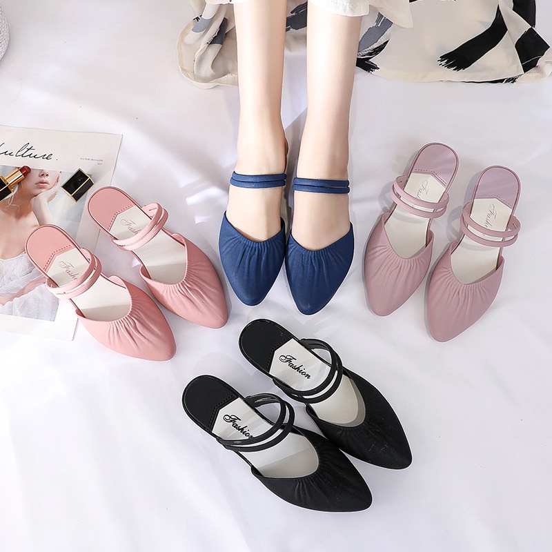 Sandal Wanita  Mules Import LILI Jelly Wedges-SW-4