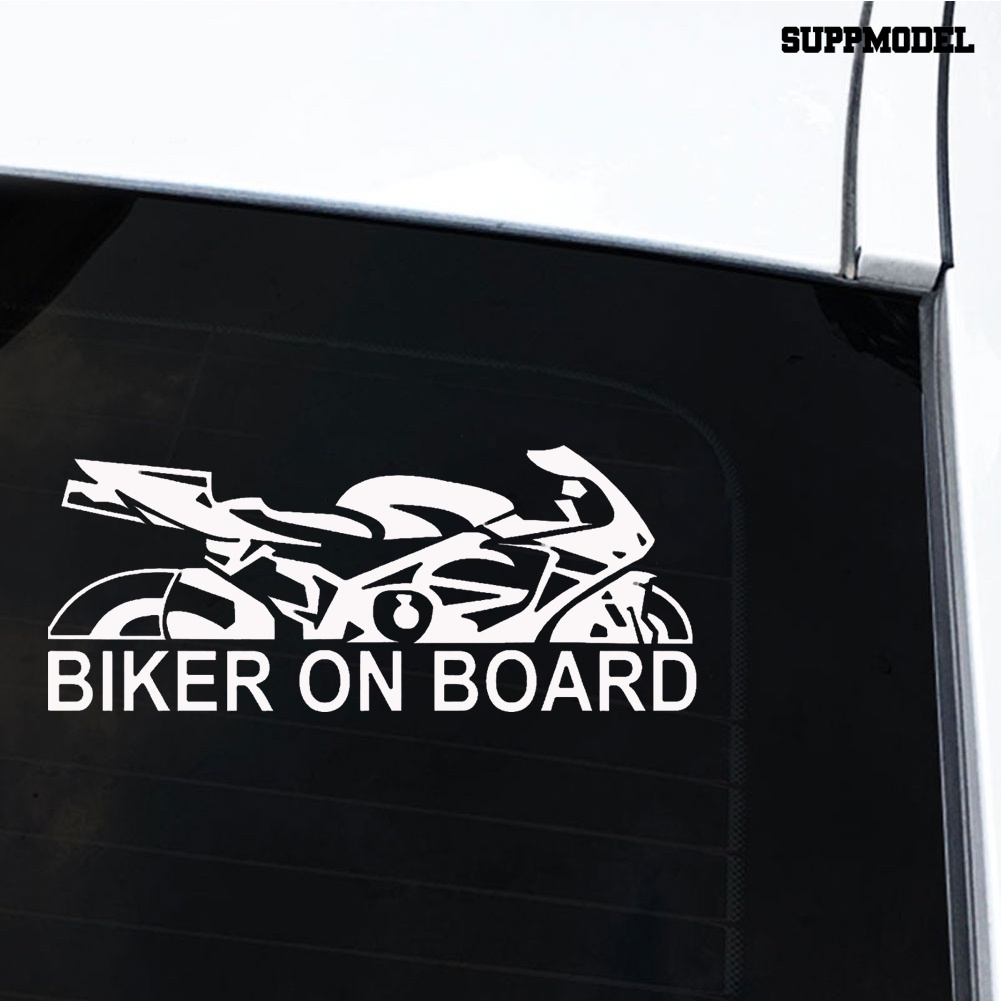 Stiker Reflektif Tema Biker on Board Untuk Mobil