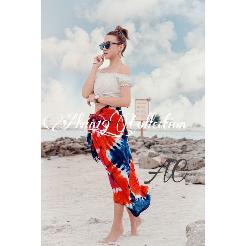 Sarung Pantai Tiedye pelangi Bali Original