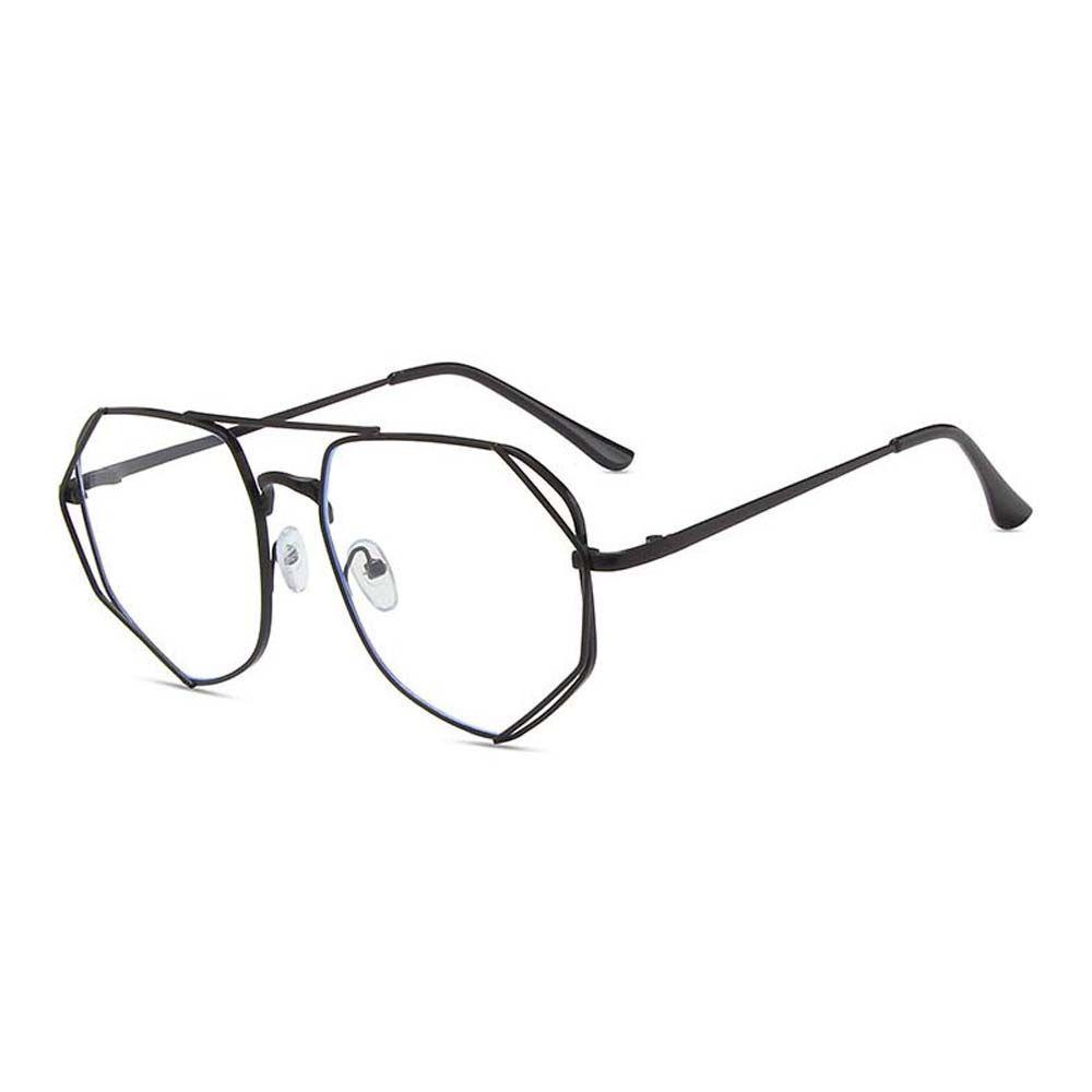 Mxbeauty Kacamata Anti Radiasi Fashion Warna Silver Kacamata Komputer Hollow Metal Gaya Korea Wanita Eyeglasses