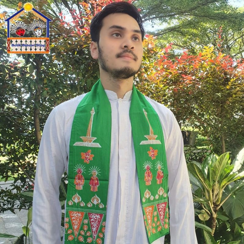 Grosir (SSC) CUKIN/SYAL BETAWI PRINTING-HIJAU Premium Termurah