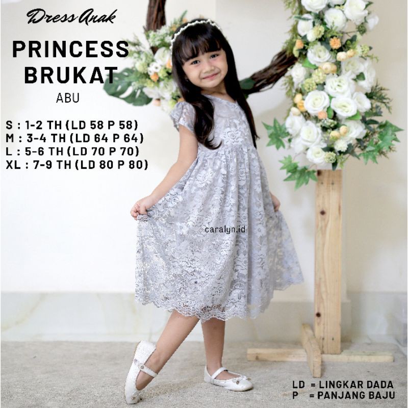 KEBAYA DRESS BRUKAT ANAK PRINCESS