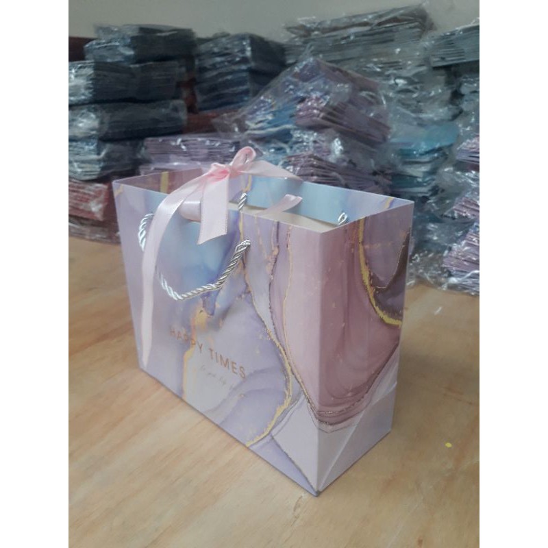

Paperbag Happy Purple uk. M / Tas Kertas Hadiah, Gift Bag , Goodie Bag ,Premium Bag
