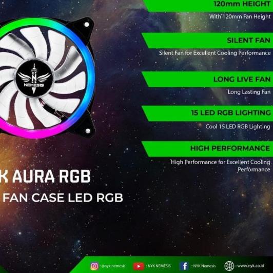 ❇ nyk aura RGB fan 12cm ♝