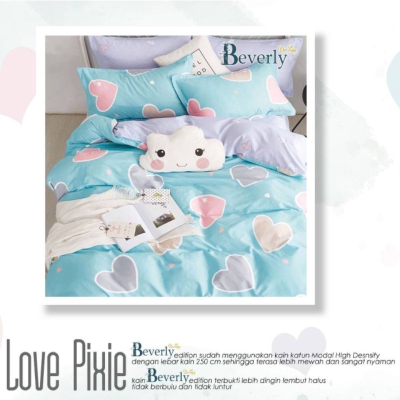 Sprei Katun Lokal Beverly Motif Anak / Sprei Anti Geser