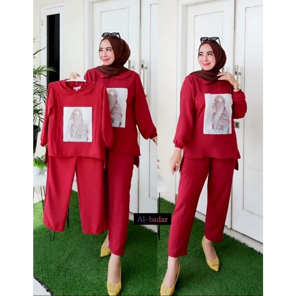 [COD] Shazfa.apparel - Pakaian Setelan Wanita Muslim Terkini Diva Set