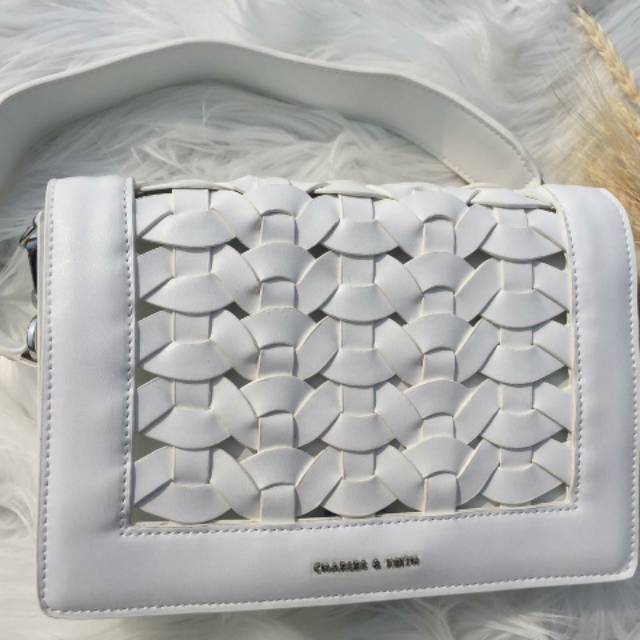 Ck woven shoulder bag