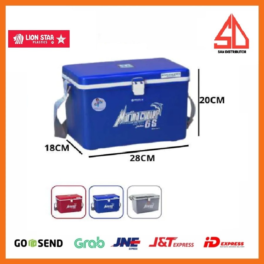 Marina Cooler Box 6 S (5.5 Litres) LION STAR i-15