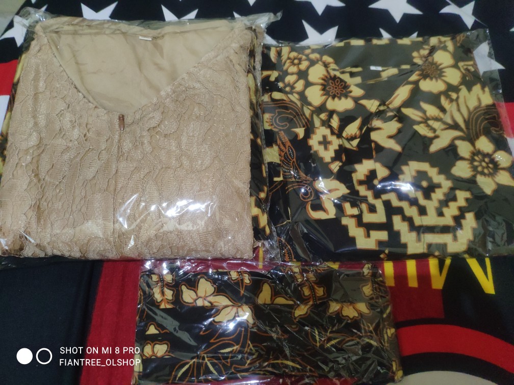 Gamis Brokat Kondangan Batik Remaja Tersedia Ukuran S-jumbo Bisa Couple/pisah