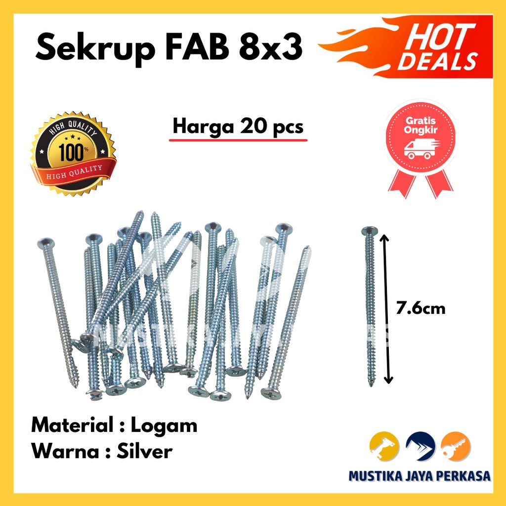 Sekrup FAB 8 x 3