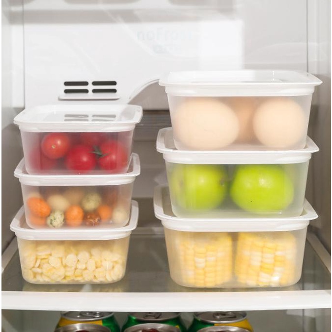 Toples Food Container Container Kotak Makanan Kulkas Refrigerator Organizer Box - HW038