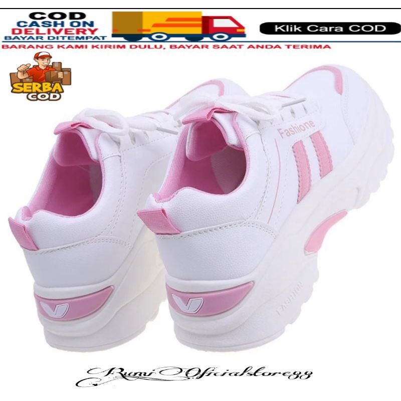 TmO - 8.8 Sale Sepatu wanita fashion sneakers korea Fashion Two/sepatu wanita sneakers tali kekinian dan trendy bisa cod size 37-40