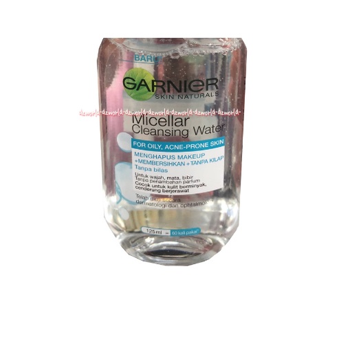 Garnier Micellar Cleansing Water For Oily Acne 125ml Pembersih Wajah Muka Garniyer Micelar Garnier Toner