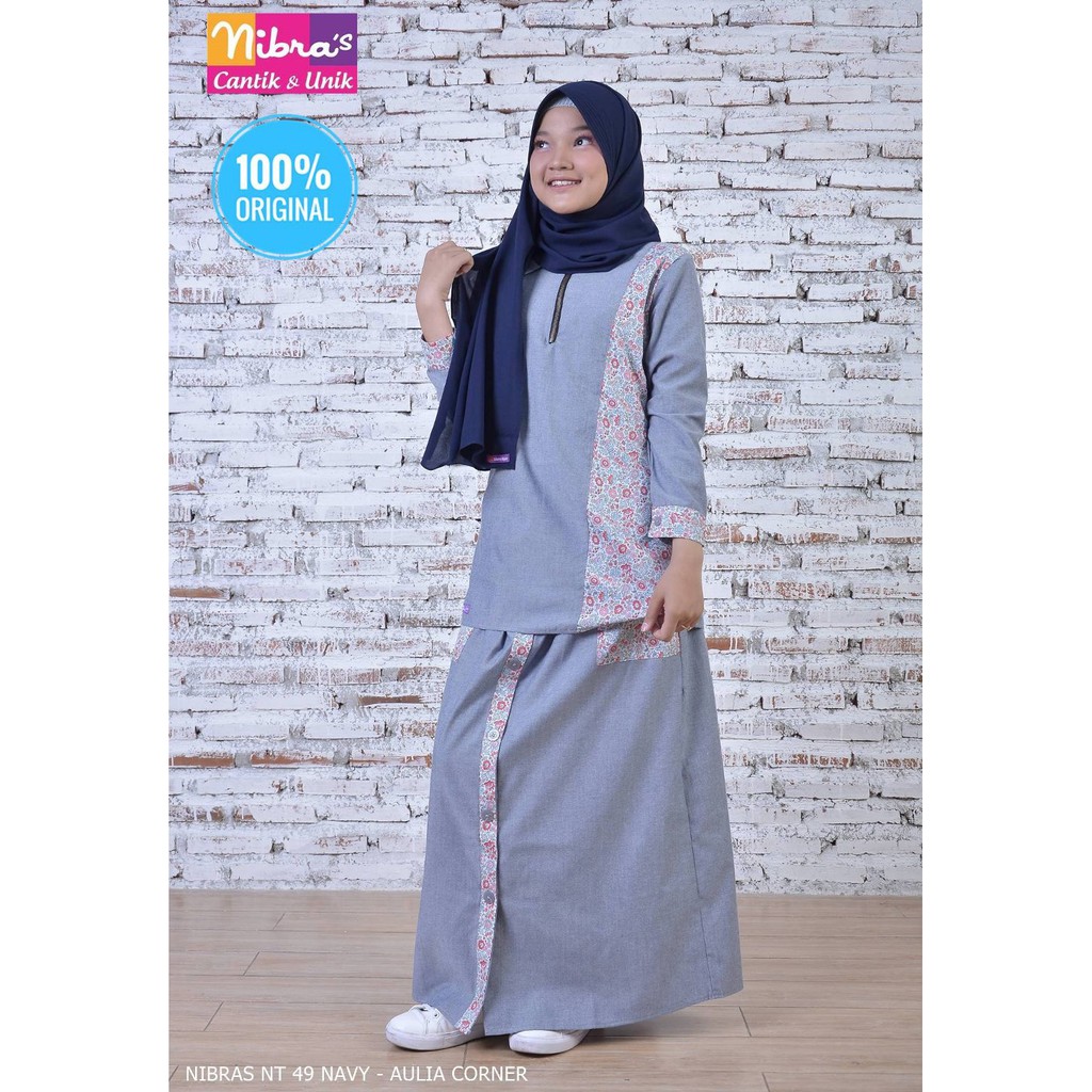 Busana Muslim Remaja Casual Gamis Remaja Terbaru Nibras NT ...