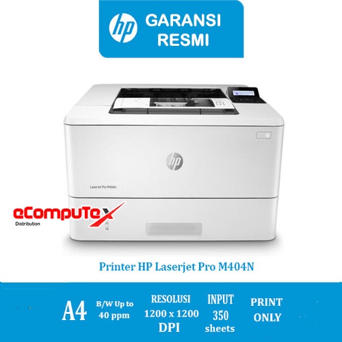 PRINTER HP LASERJET M404N   MONO / PRINT HP LASER JET M   404N / M 404 N GARANSI RESMI