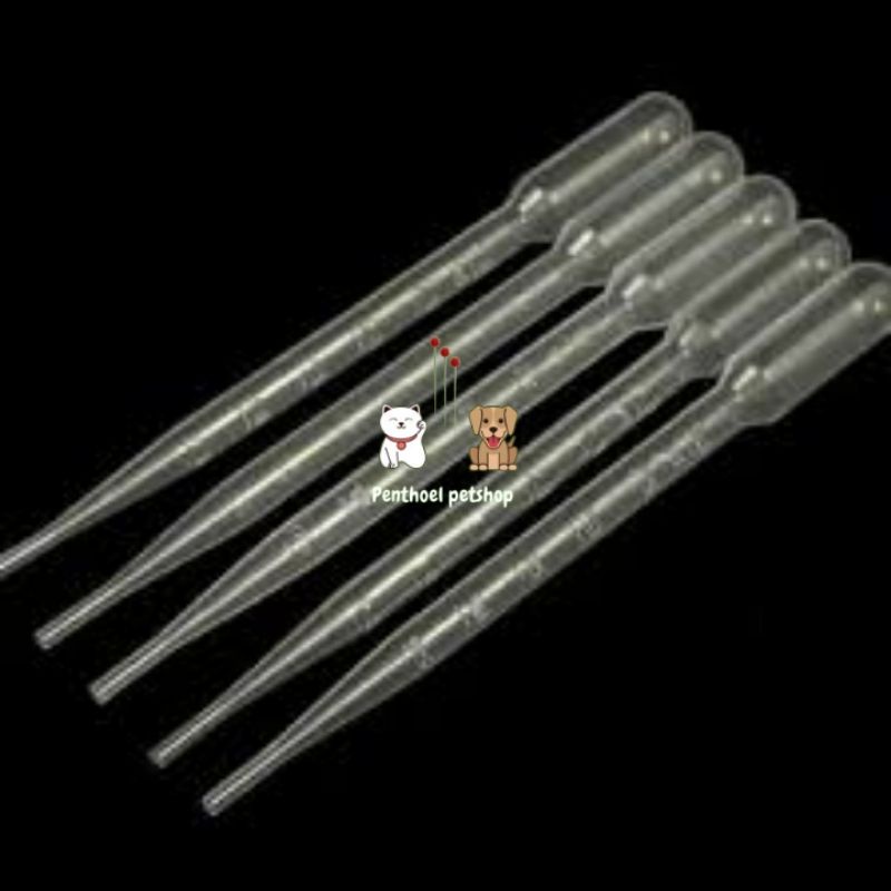 Pipet spet plastik 3 ml | pipet membantu makan minum hewan