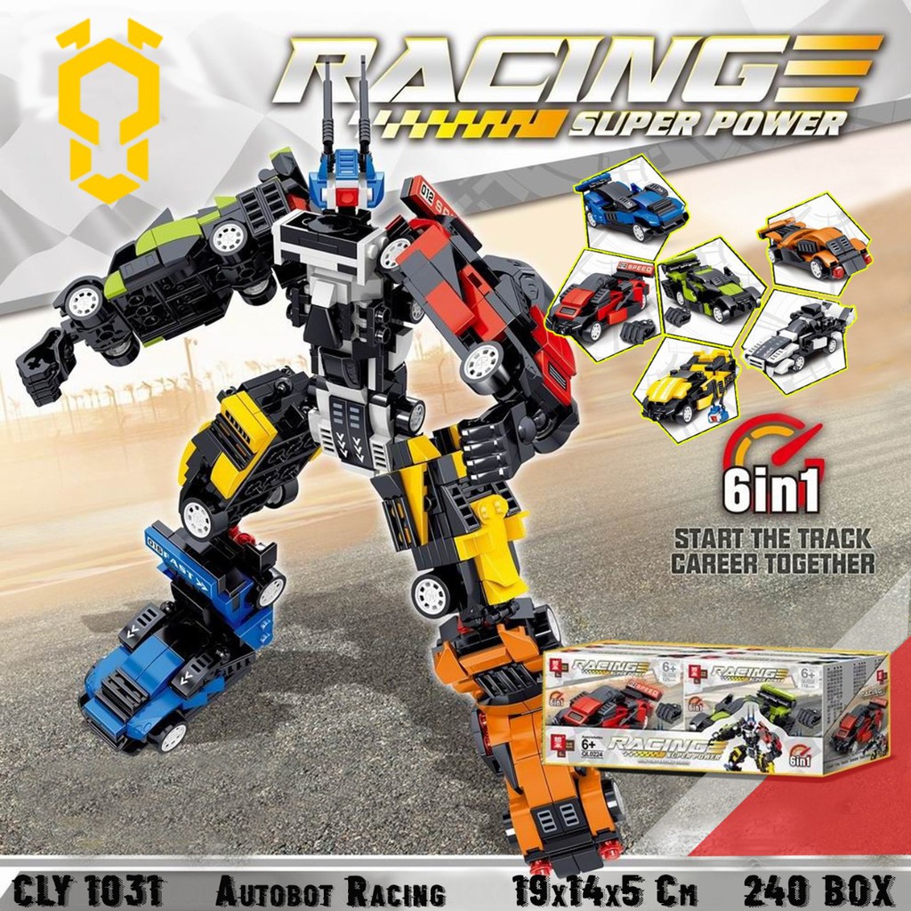 PROMO CLY1031 CLY1022C Transformer Autobot Mainan Anak Balok Blok Block Brick Susun COLONY